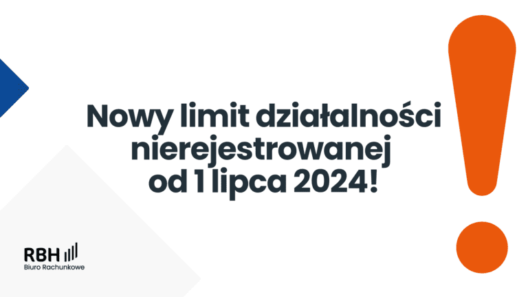 Nowy limit przychodów dla działalności nierejestrowanej od 1 lipca 2024